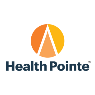 Health Pointe logotype Art Direction by: Bart Crosby, Crosby Associates